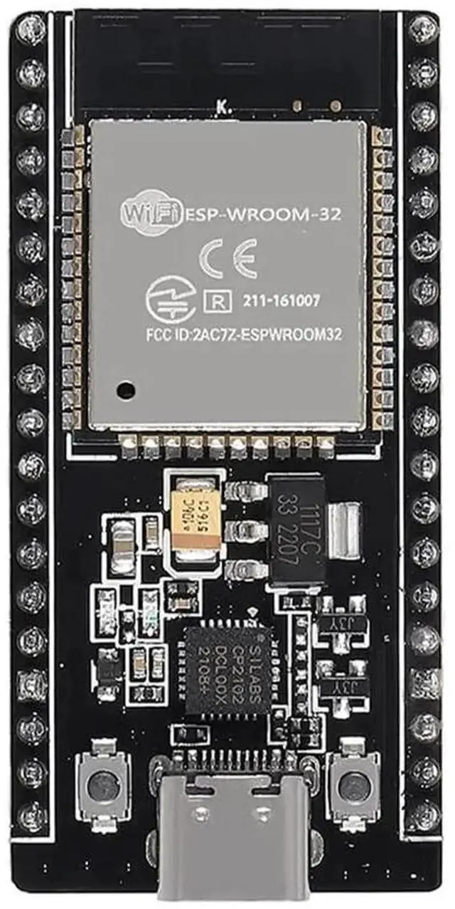 Alt view image 4 of 5 - 3pcs ESP32 ESP-32D ESP-32 CP2012 USB C 38 Pin WiFi+Bluetooth Dual Core Type-C Interface ESP32-DevKitC-32 Development Board Module STA/AP/STA+AP