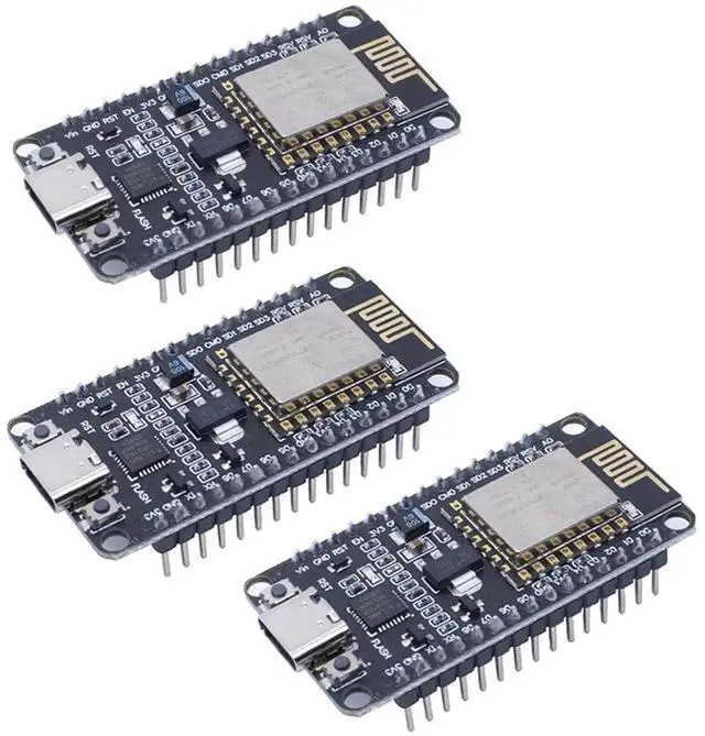 Main image of 3pcs ESP8266 NodeMCU Lua ESP-12E CP2102 USB C Type-C Interface IOT Internet of Things Wireless WiFi Development Board Module
