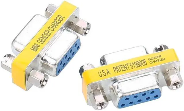 Alt view image 3 of 4 - DB9 Mini Gender Changer -10Pack 9 Pin RS-232 DB9 Female to Female Serial Cable Coupler Adapter