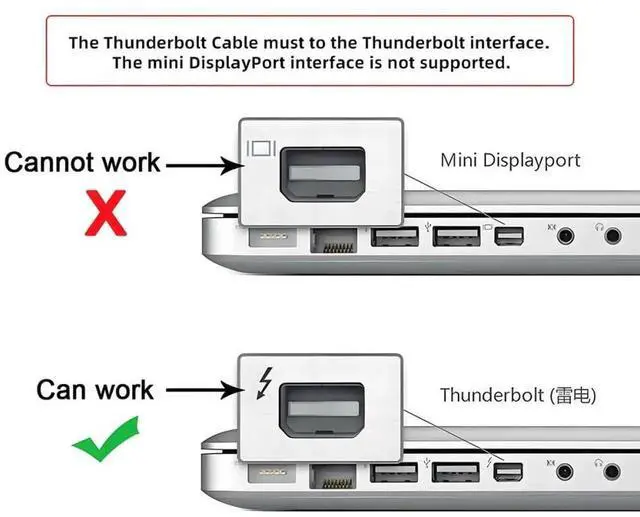 Alt view image 3 of 7 - 0.5m Thunder Bolt 2 Port to Thunder Bolt 2 Male to Male Video Data Cable for Mac Air Pro 2013 2014 2015 (50cm)