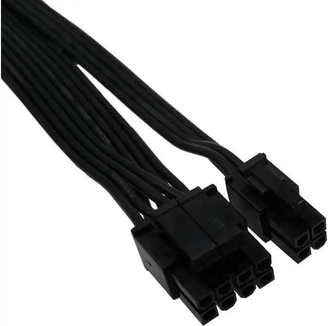 Alt view image 4 of 4 - CPU 8 Pin Female to CPU 8 Pin ATX 4 Pin Male Power Supply Converter Adapter Extension Cable for Motherboard 9.5-inch(24cm)