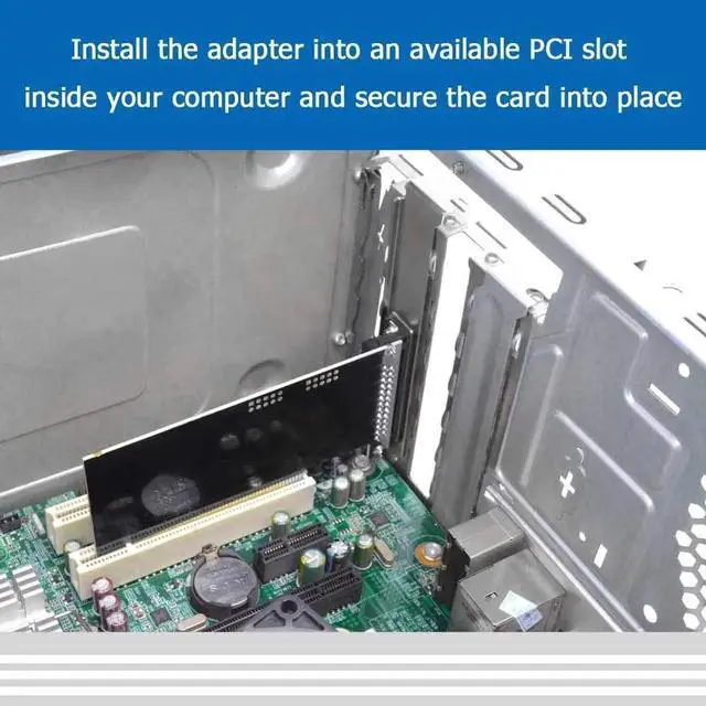 Alt view image 4 of 6 - PCI to DB25 LPT Parallel Port Expansion Card with Low Profile Bracket, PCI Parallel Port Converter Adapter Controller for Desktop PC Printer