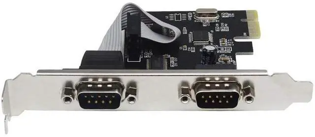 Alt view image 6 of 6 - PCIe Serial Expansion Card, 2 Port PCI Express 1.0 x 1 to Industrial DB9 COM RS232 Converter Adapter Controller for Desktop PC (Will Also Work on PCI-E x4, x8, x16 Slot)