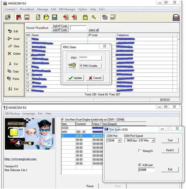 Alt view image 4 of 5 - Phone USB Mini Sim Card Reader Writer Copy Cloner Back Up Kit GSM CDMA WCDMA SMS Adapter Converter Cellphones With Disk
