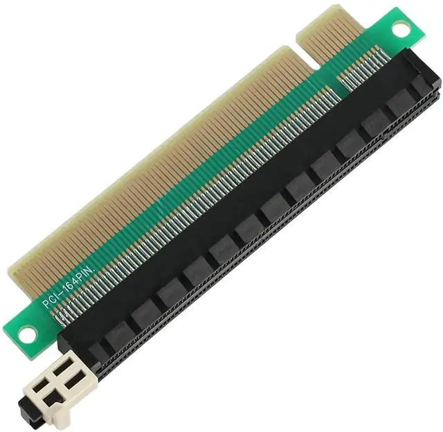 Alt view image 2 of 6 - PCIE 16x Male to Female Riser Adapter Card, PCI-Express 164 Pin 16x Riser Card Interface Protection for 1U 2U Chassis