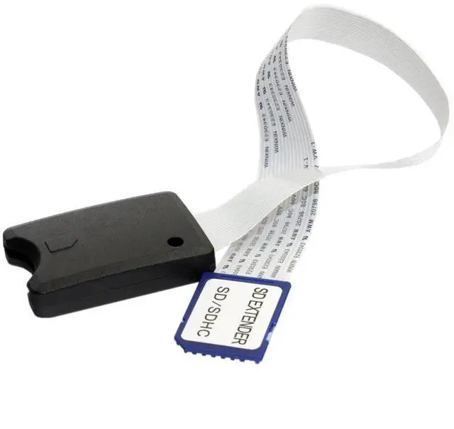 Alt view image 5 of 7 - Standard SD SDHC Male to SD Female Extension Memory Card Kit Soft Flat FPC Cable Extender 25cm Compatible for GPS Camera