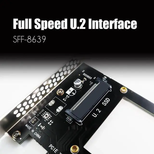Alt view image 4 of 7 - PU11 U.2 to PCIe 4.0 X4 Adapter for 2.5 Inch U.2 SSD, PCIe 4.0 X4 Full Speed