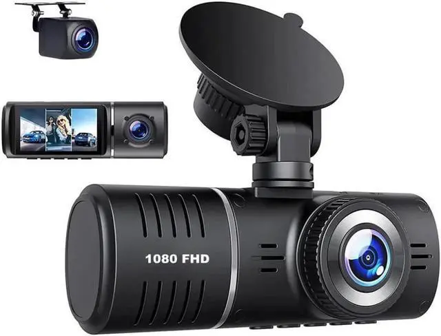 Main image of 3 Channel Dash Cam 3 Channel 1080P+720P+720P Car Dvr Camera Driving Recorder,2.45Inch Car Camera,24/7 Parking Mode,Night Vision,Loop Recording,G-sensor,Seamless 1080P Video,HDR,Support 64GB Max