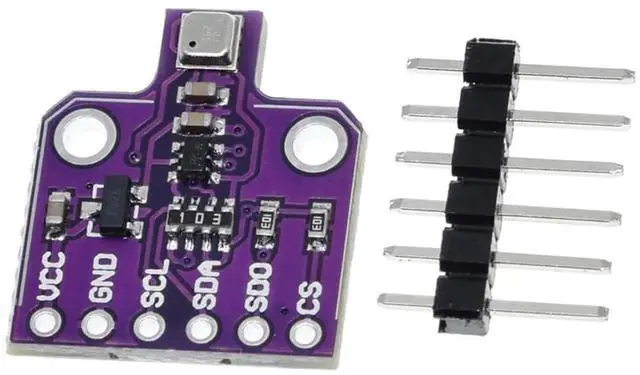 Alt view image 2 of 6 - BME680 Digital Temperature Humidity Sensor Module(Temperature/Humidity/Pressure/VOC Gas) 4 in 1 Sensor High Precision Environmental Monitoring Sensor with SPI IIC DC 5V