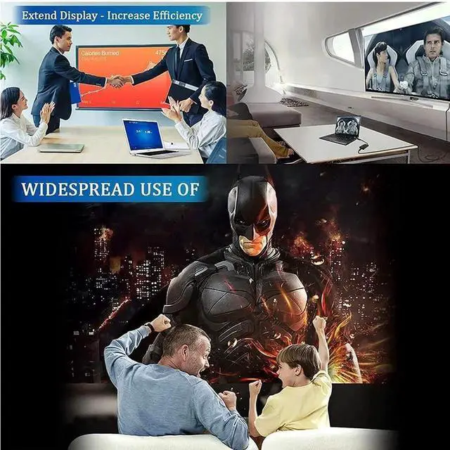 Alt view image 2 of 6 - USB to VGA Adapter for Monitor, VGA to USB 3.0/2.0 Converter 1080P Multi-Display Video Cable for Laptop Desktop PC to Monitors, Projector, TV. (Not Support Chromebook)