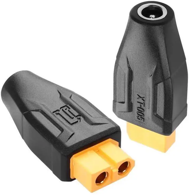 Main image of 2 Pack XT60 to DC5521 Adapter XT60 to DC 5.5mm X 2.1mm Wireless for TS100 Soldering Iron, FPV Monitor Power,Drone (XT60 Female to DC Female)