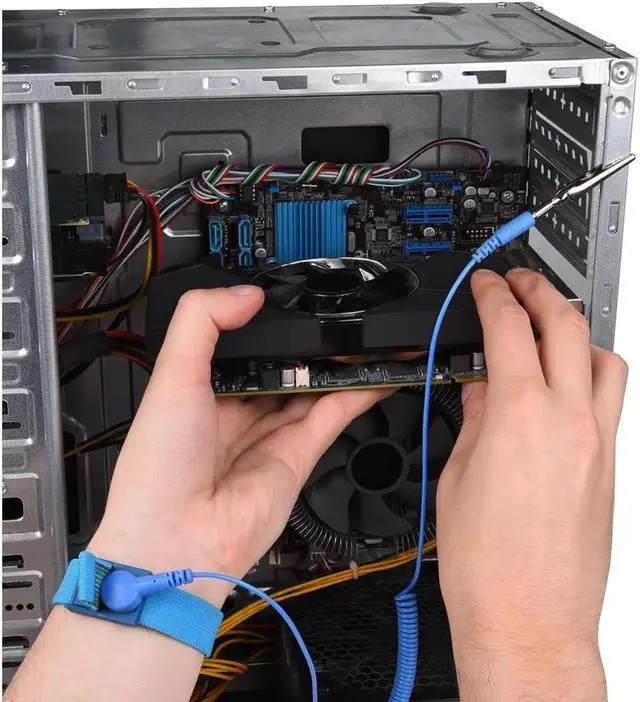 Alt view image 4 of 7 - Precision Screwdriver Set Professional Electronics Repair Tool Kit 60 in 1 Magnetic Screwdriver Bits for PC, With Anti Static Wrist Band