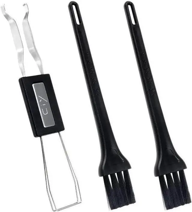 Alt view image 5 of 6 - New Keycap Puller Switch Puller Stainless Steel Keycap Removal Tool with 2 Pcs Keyboard Cleaning Brush for Mechanical Keyboard