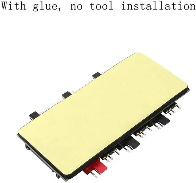 Alt view image 2 of 7 - 12V 4Pin PWM & 5V 3Pin ARGB with SATA 15Pin Power 2-in-1 Hub 6 Way Sync CPU Cooling Fan Addressable RGB Lighting PCB Splitter for Extended Motherboard Interface -Black Compatible With Desktop