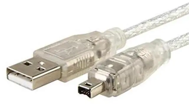 Alt view image 3 of 7 - USB Male to Firewire IEEE 1394 4 Pin Male iLink Adapter Cord Cable for Sony DCR-TRV75E DV