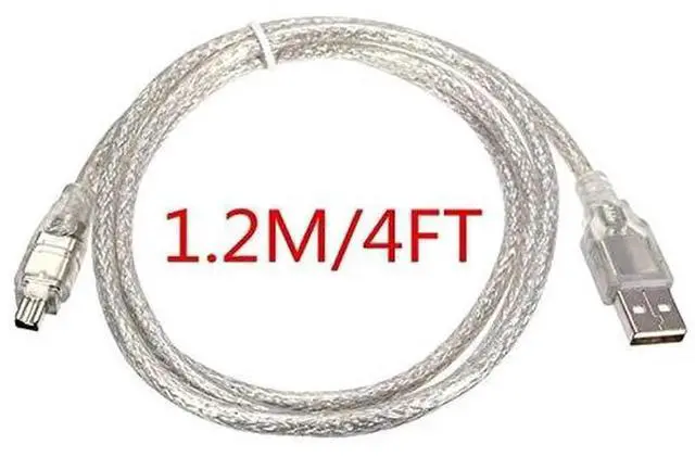 Alt view image 7 of 7 - USB Male to Firewire IEEE 1394 4 Pin Male iLink Adapter Cord Cable for Sony DCR-TRV75E DV