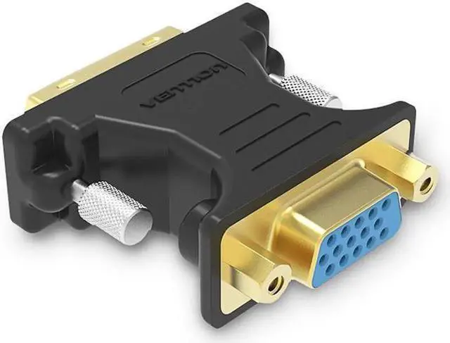 Main image of DVI to VGA Adapter DVI 24+5 Male to VGA Female Converter 1080P HD Gold-plated Adapter for PC Displayer Projector