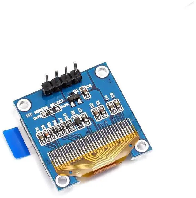 Alt view image 2 of 2 - 0.96 inch LCD OLED Display Board Module 12864 128X64 IIC I2C SSD1306 Driver 4 Pins for Raspberry Pi Arduino(5pcs, White Light)