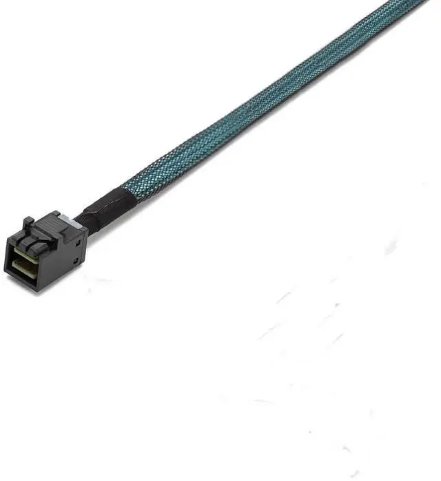 Alt view image 4 of 7 - SFF-8643 Internal Mini SAS HD to (4) 29pin SFF-8482 connectors with SAS 15pin Power Port 12GB/S Cable (1M)