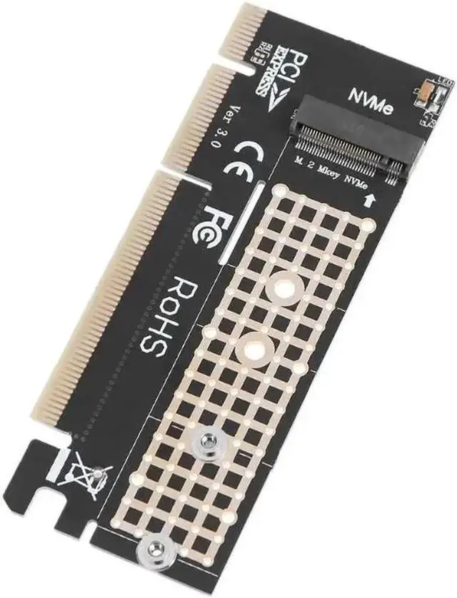 Alt view image 3 of 6 - M.2 NVMe SSD NGFF to PCIE 4X/16X Card Adaptor Expansion Card Adapter PCIE NVMe m.2 SSD To PCIE Card with Heatsink Heat Sink
