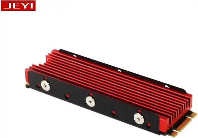Alt view image 4 of 6 - JEYI Cooling Warship Pro NVME NGFF M.2 SSD Heat Sink Aluminum NGFF M.2 2280 Thermal Conductivity Silicon Wafer Cooling Heatsink