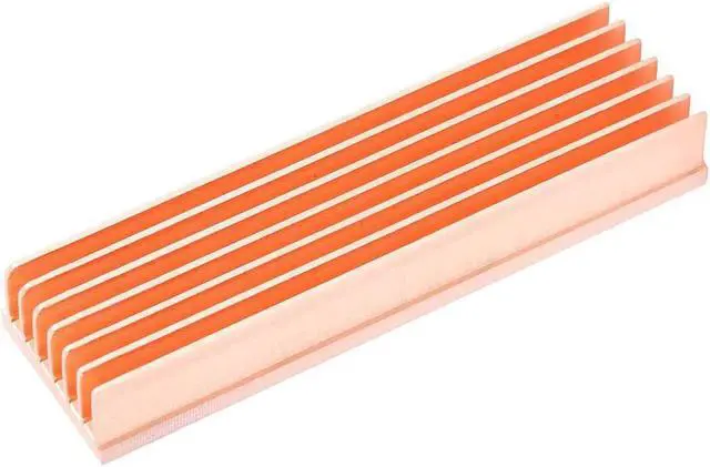 Alt view image 4 of 5 - M.2 Ssd Heatsink, Pure Copper Diy 7 Fins Heat Sinks With Thermal Pad For Pc / Ps5 M.2 Pcie Nvme Ssd Or M.2 Sata Ssd (1 Pcs)