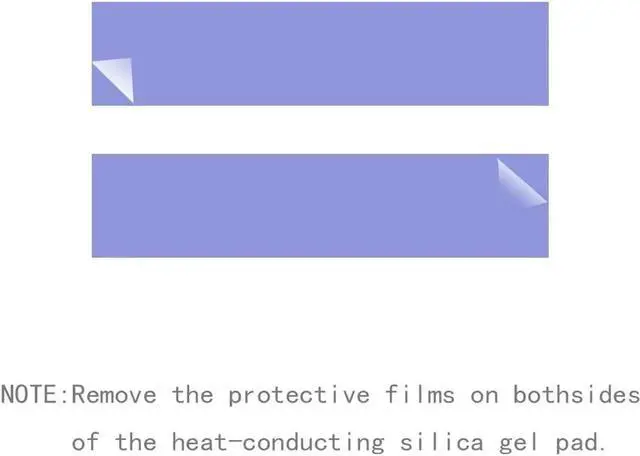 Alt view image 6 of 6 - Laptop NVMe M.2 Heatsink with Nano Thermal Pads,Heat Sink Copper for 2280 M2 SSD Laptop (2pcs)