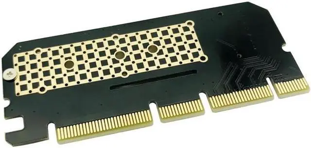 Main image of PCIE to M2 Adapter PCI Express PCI E 3.0 X4 X8 X16 to M.2 NGFF M Key Connector M2 Nvme PCIE SSD Heatsink SSD Riser Card with LED