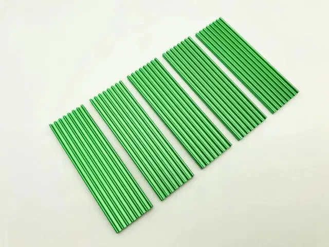 Alt view image 3 of 3 - 5PCS M.2 Heatsink SSD Aluminum alloy Dissipation Radiator Cooling Heat Sink Thermal Pads for M.2 NGFF 2280 PCI-E NVME SSD Green