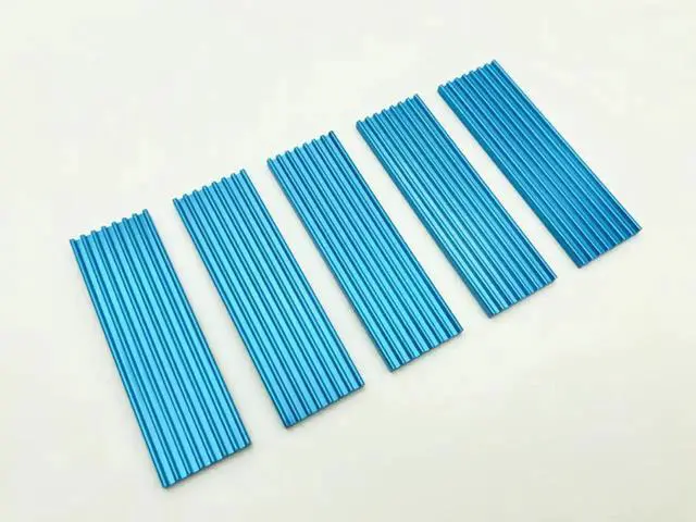 Alt view image 3 of 3 - 5PCS M.2 Heatsink SSD Aluminum alloy Heatsink Cooler Heat sink Thermal Conductive Adhesive For M.2 NGFF 2280 PCI-E NVME SSD Blue