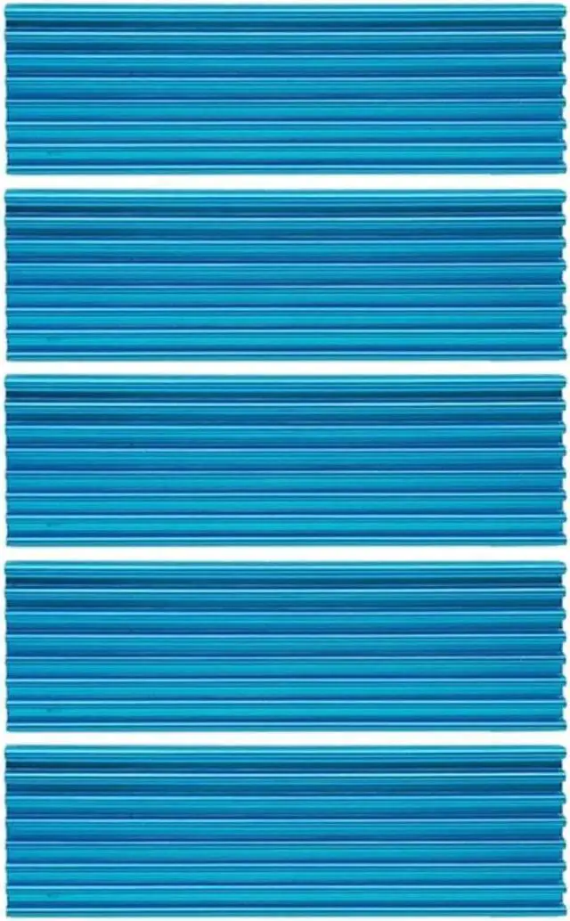 Alt view image 2 of 3 - 5PCS M.2 Heatsink SSD Aluminum alloy Heatsink Cooler Heat sink Thermal Conductive Adhesive For M.2 NGFF 2280 PCI-E NVME SSD Blue