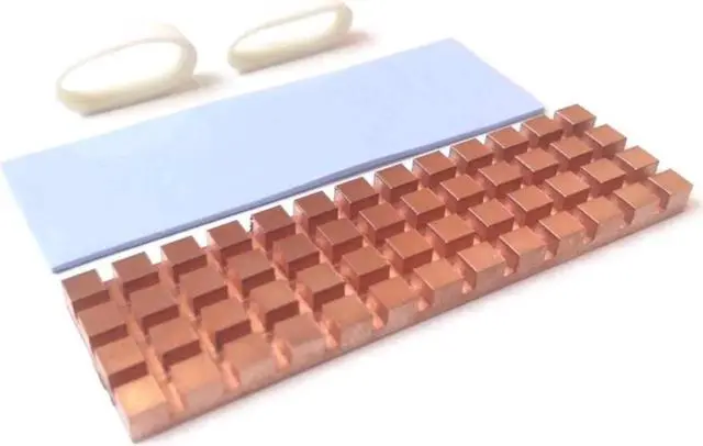 Alt view image 3 of 6 - M.2 Heatsink Kit, Cooler Heat Sink + Thermal Pad for Cooling PS5 M.2 SSD 2280 NGFF NVME SSD (70mm x 20mm x 3mm)