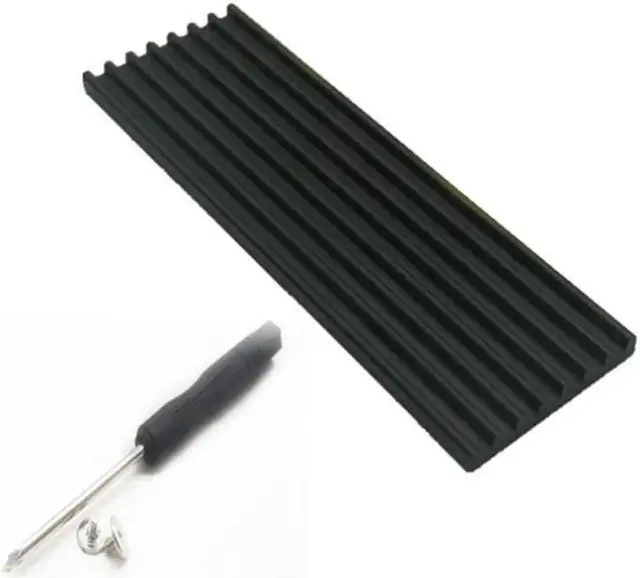 Alt view image 4 of 4 - Aluminum Heatsink Chipset Heat Sink,with Cooling Pad,for NVME NGFF M.2 2280 PCIE SSD