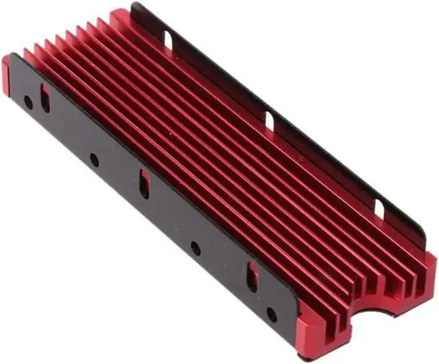 Alt view image 3 of 6 - M.2 Heatsink NVMe 2280 PS5 SSD Heat Sink Computer PC PCIE M2 SSD Cooler for Samsung 980 970 EVO Plus SN850 SN750 SN570 Firecuda 530 Red