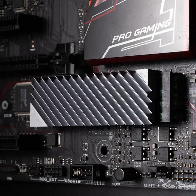 Alt view image 2 of 6 - M.2 SSD NVMe Heat Sink Heatsink M2 2280 SSD Hard Disk Aluminum Heat Sink with Thermal Pad for Desktop PC Cooler Thermal Gasket