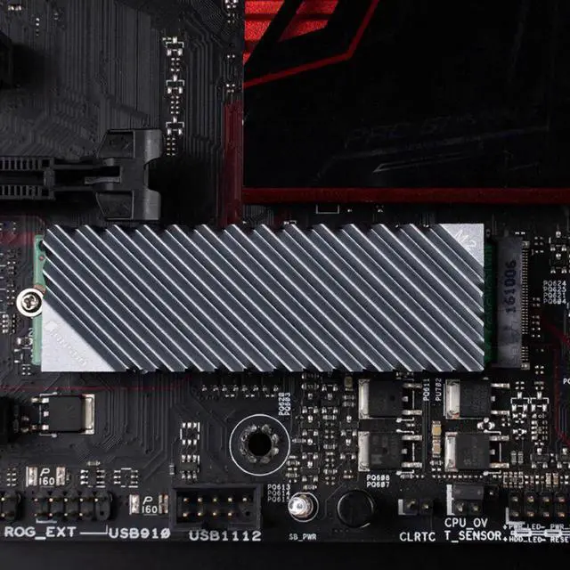 Alt view image 3 of 6 - M.2 SSD NVMe Heat Sink Heatsink M2 2280 SSD Hard Disk Aluminum Heat Sink with Thermal Pad for Desktop PC Cooler Thermal Gasket