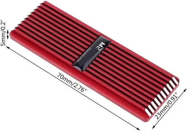 Alt view image 6 of 6 - M.2 SSD NVMe Heat Sink heatsink M2 2280 SSD Hard Disk Aluminum Heat Sink For PC D7YC(as shown)