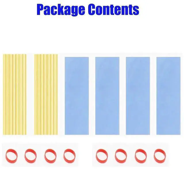 Alt view image 5 of 5 - 2Pcs Aluminum Heatsink Passive Cooling Heat Sinks Dissipation Radiators with Thermal Pads for M.2 NGFF SSD 2260 2280 72x22x3mm