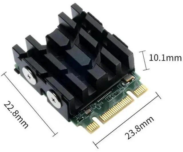 Alt view image 3 of 4 - M.2 Solid Disk Drive Radiator M.2 NVME 2230 SSD Heatsink with Pads SSD Heat Sink for Desktop Computer 2230 SSD Cooling