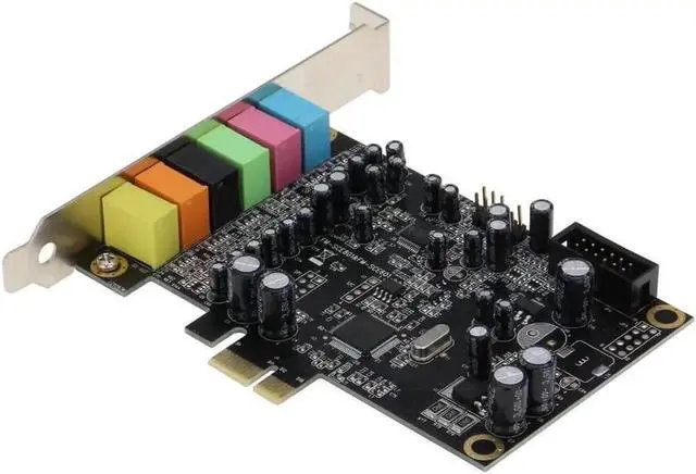 Alt view image 3 of 6 - SE-PCIE-SC-10 High Quality PCIe 7.1 Channel Sound card ( Chip set : CM8828 + CM9882A ) with SPDIF Bracket