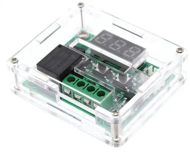 Alt view image 4 of 4 - 2pcs W1209 with Case 12V DC Digital Temperature Controller Board Micro Digital Thermostat -50-110°C Electronic Temperature Temp Control Module Switch with 10A One-Channel Relay and Waterproof