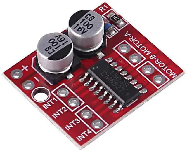 Alt view image 3 of 3 - 6Pack Mini L298N DC Motor Driver, MX1508 Mini Dual Channel 1.5A 1.5A 2 Way PWM Speed Controller Dual H-Bridge Replace Stepper