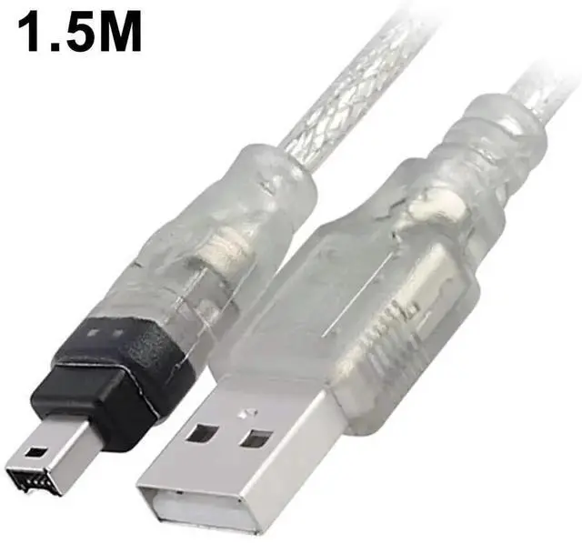 Alt view image 4 of 7 - 1.5m USB to IEEE 1394 Firewire 4 Pin Adapter Cable Converter Cord for iLink