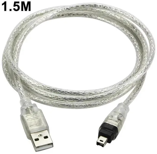 Alt view image 6 of 7 - 1.5m USB to IEEE 1394 Firewire 4 Pin Adapter Cable Converter Cord for iLink