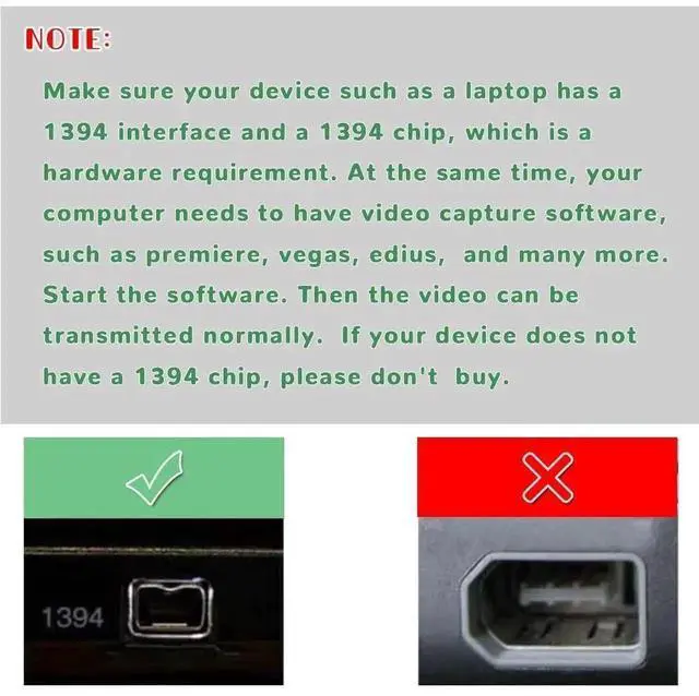 Alt view image 2 of 7 - 1.5m USB to IEEE 1394 Firewire 4 Pin Adapter Cable Converter Cord for iLink