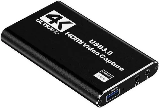 Alt view image 4 of 4 - COFIER 4K HDMI Video Capture Card USB3.0 1080p 60Hz Capture Card Screen Dongle Game Streaming Live Broadcasts Video Recording With Video HDMI Loop Out Audio Microphone Input For Linux Mac OS Windows