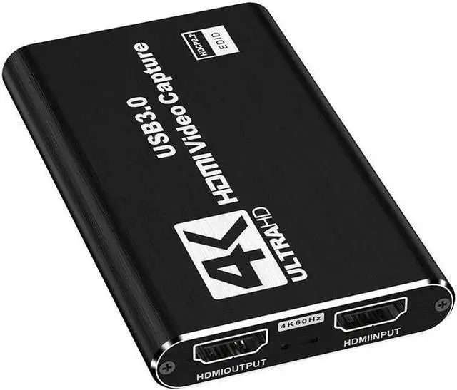 Alt view image 2 of 4 - COFIER 4K HDMI Video Capture Card USB3.0 1080p 60Hz Capture Card Screen Dongle Game Streaming Live Broadcasts Video Recording With Video HDMI Loop Out Audio Microphone Input For Linux Mac OS Windows