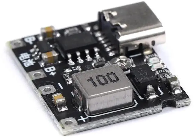 Alt view image 7 of 7 - 18650 Lithium Li-ion 3.7V 4.2V Battery Charger Board DC-DC Step Up Boost Module TP4056 DIY Kit Parts Type-C 10pcs