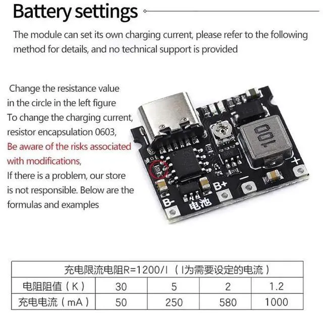 Alt view image 5 of 7 - 18650 Lithium Li-ion 3.7V 4.2V Battery Charger Board DC-DC Step Up Boost Module TP4056 DIY Kit Parts Type-C 10pcs