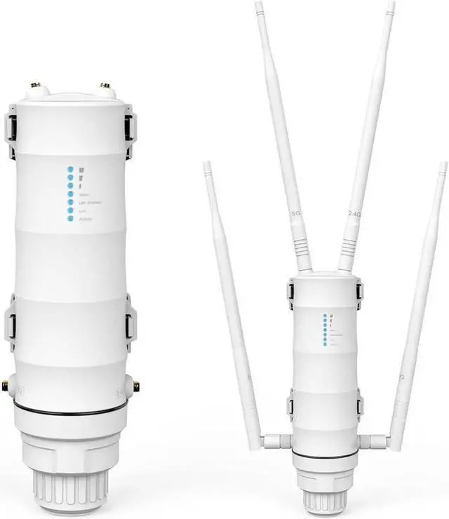 Main image of AC1200 Outdoor WiFi Extender Long Range WiFi Repeater,Dual Band 2.4G&5GHz Weatherproof Outdoor Access Point with PoE Powered and Gigabit Port,Supports Mesh Extender/AP/Repeater Mode